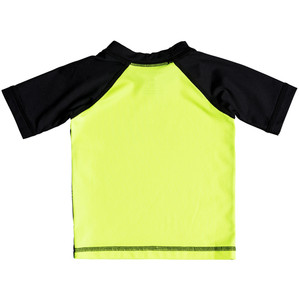 Quiksilver Infant Bubble Dream Short Sleeve Rash Vest SAFETY YELLOW EQIWR03014